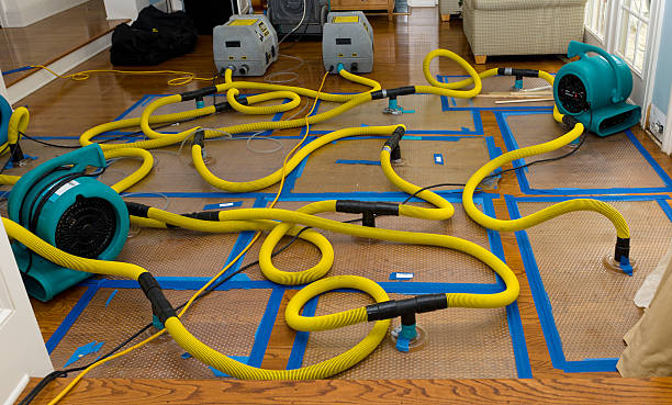 Water damage restoration process in Junction City, KS